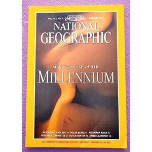 National Geographic Magazine January 1998 Millennium Blackpool Polar Bears Dutch